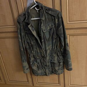 Free People Camouflage Jacket